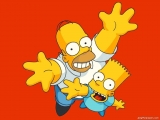 Bart and Homer Simpsons
